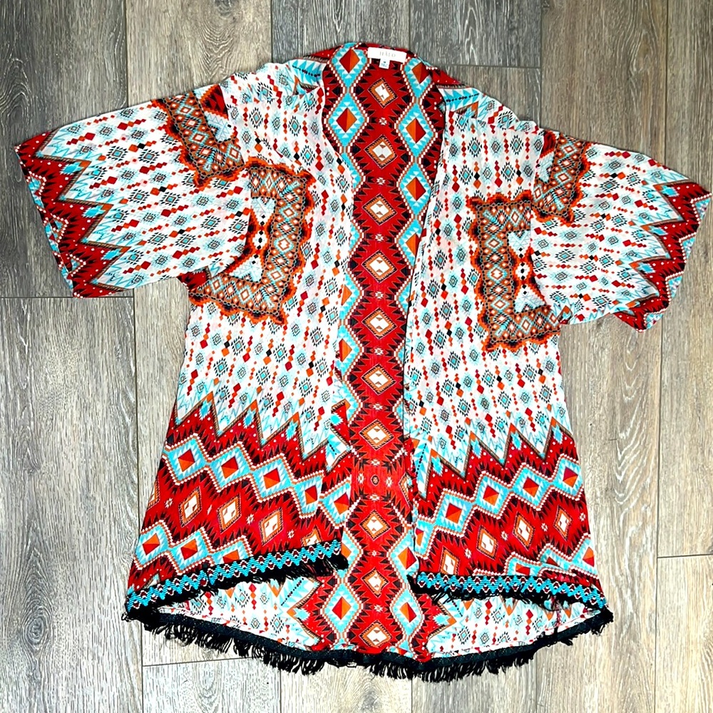 Halo Boho Fringe Kimono